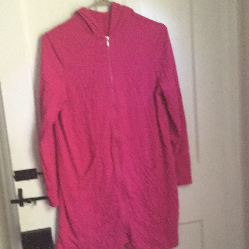 ❤️⛱️🏖️$10 DEAL!!!Lands End girls pink beach cover up. Size 6/8